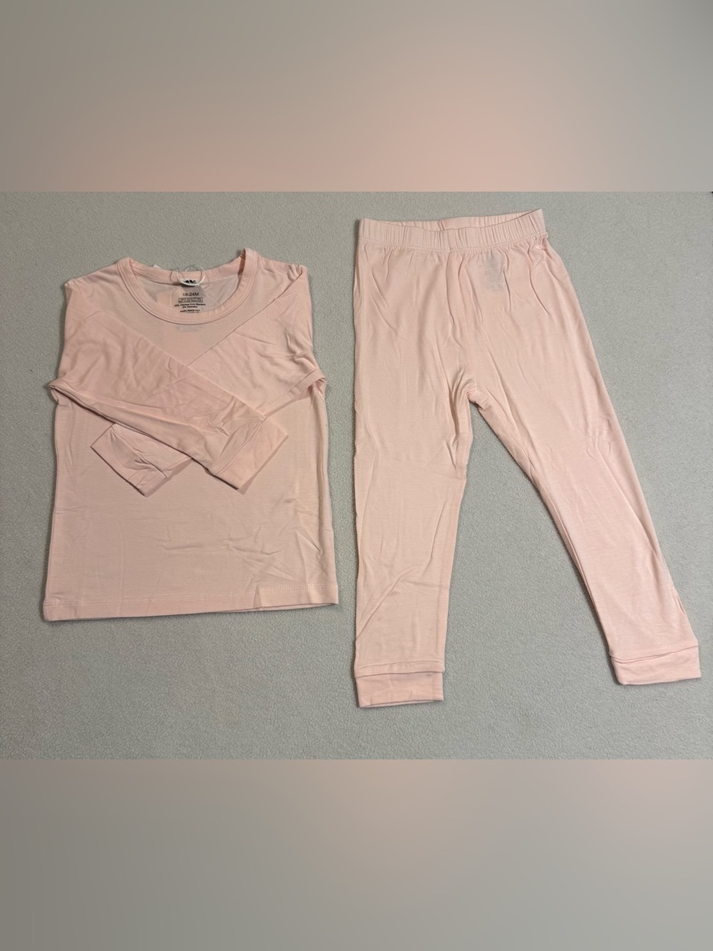 Bamboo - Kids Long Sleeve Pajama Set - Pink